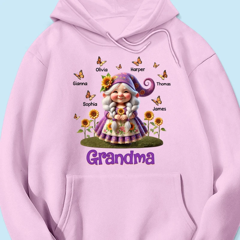 Sunflower Gnome Grandma Personalized Shirt, Gift For Grandma - Image 20