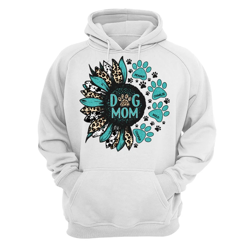 Sunflower Turquoise Cowhide Leopard Dog Cat Mom Personalized Shirt - Image 13