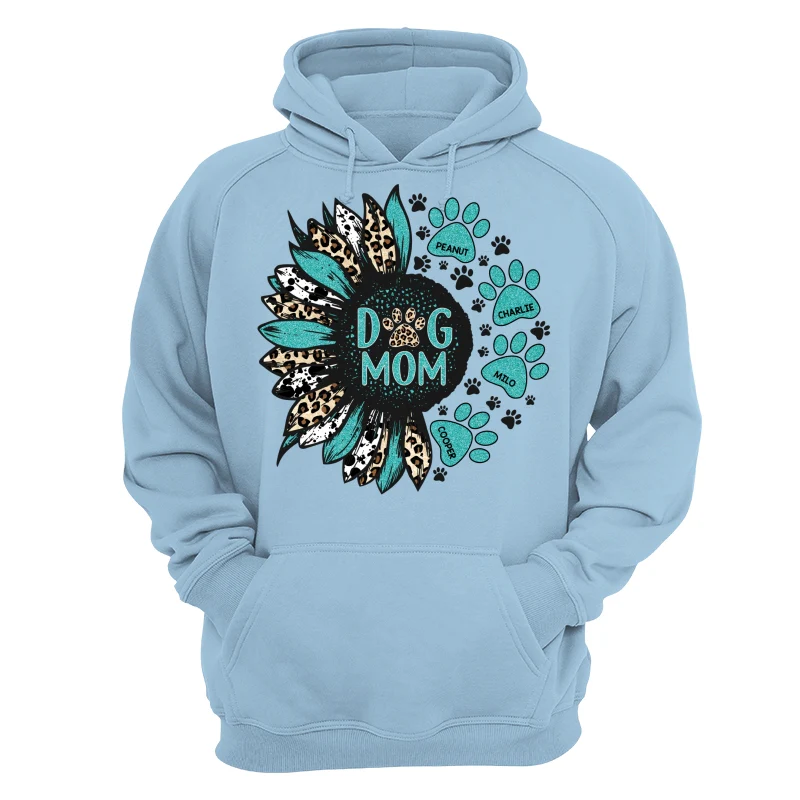 Sunflower Turquoise Cowhide Leopard Dog Cat Mom Personalized Shirt - Image 16