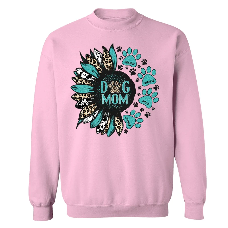 Sunflower Turquoise Cowhide Leopard Dog Cat Mom Personalized Shirt - Image 19