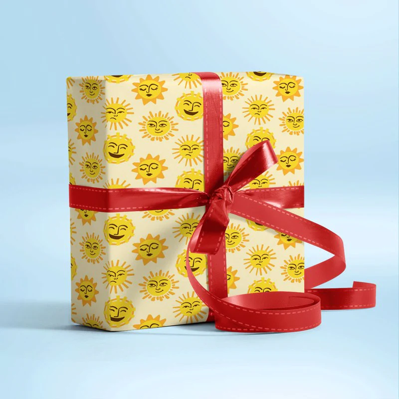 Sunny Smile Gift Wrapping Paper - Image 3
