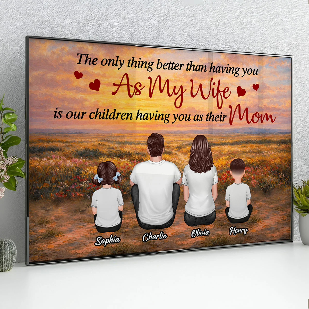Sunset Fields The Only Thing Better Than Being My Wife - Personalized Poster - Mother's Day Gift For Mom, Wife - Image 2