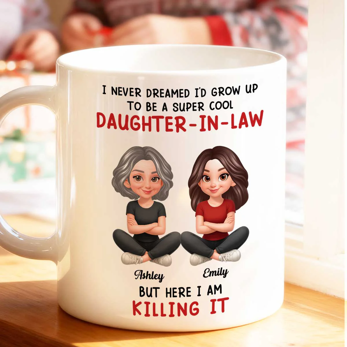 Super Cool Daughter-in-Law - Personalized Mug - Funny Christmas Gift for Daughter-in-Law - Image 2