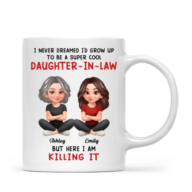 Super Cool Daughter-in-Law - Personalized Mug - Funny Christmas Gift for Daughter-in-Law - Image 7