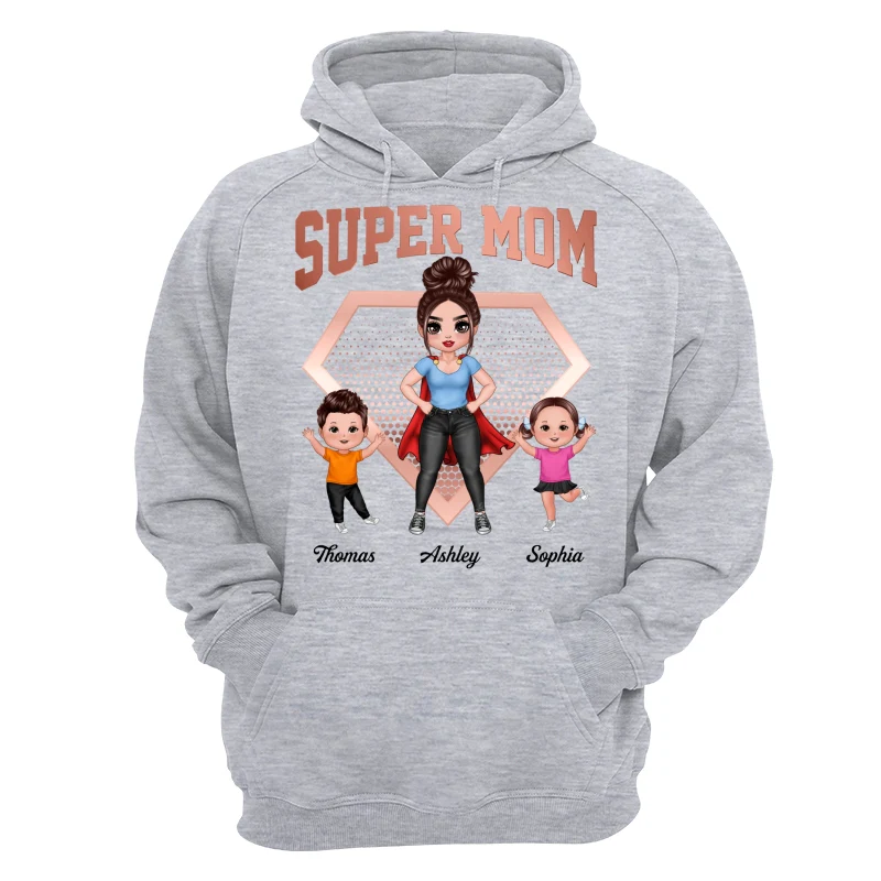 Super Mom Doll Woman & Kids Personalized Shirt - Image 17