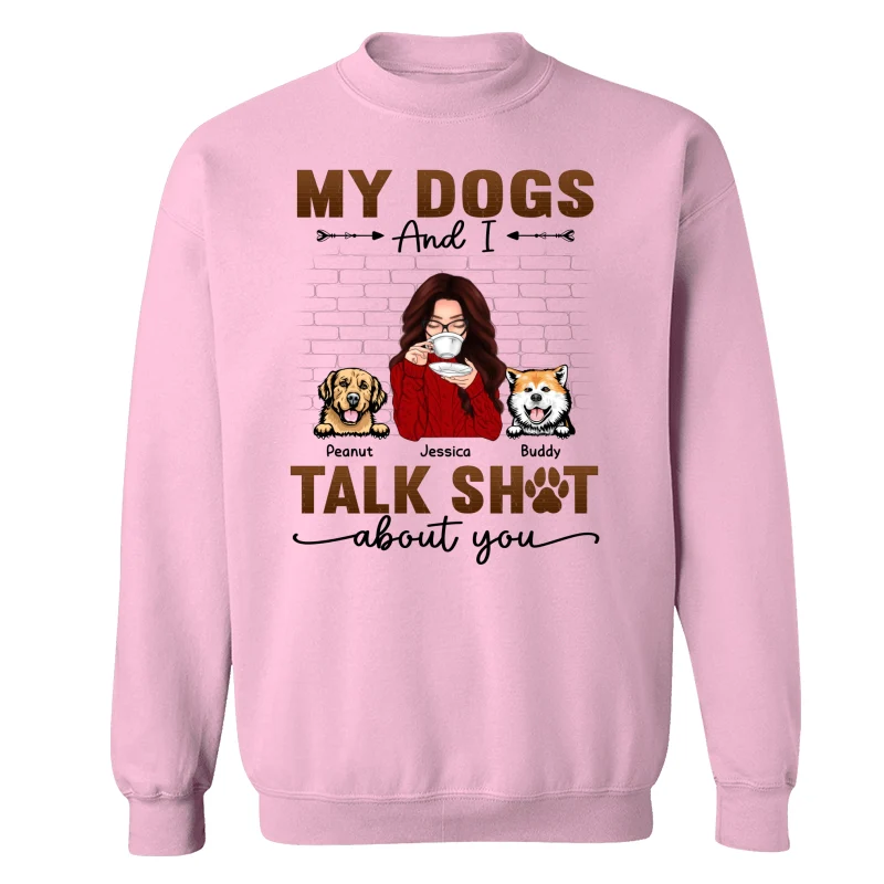 Talking Peeking Dog Mom Brick Personalized Shirt - Image 19