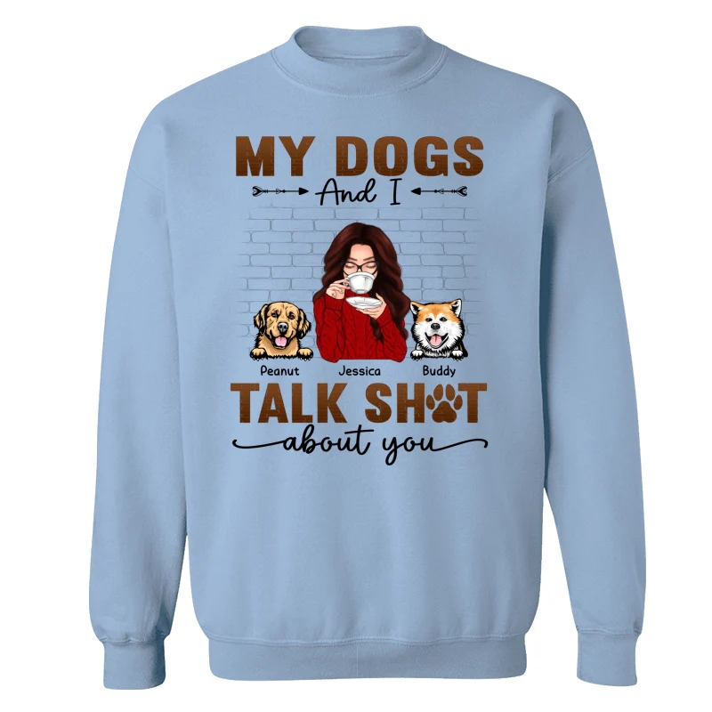 Talking Peeking Dog Mom Brick Personalized Shirt - Image 20