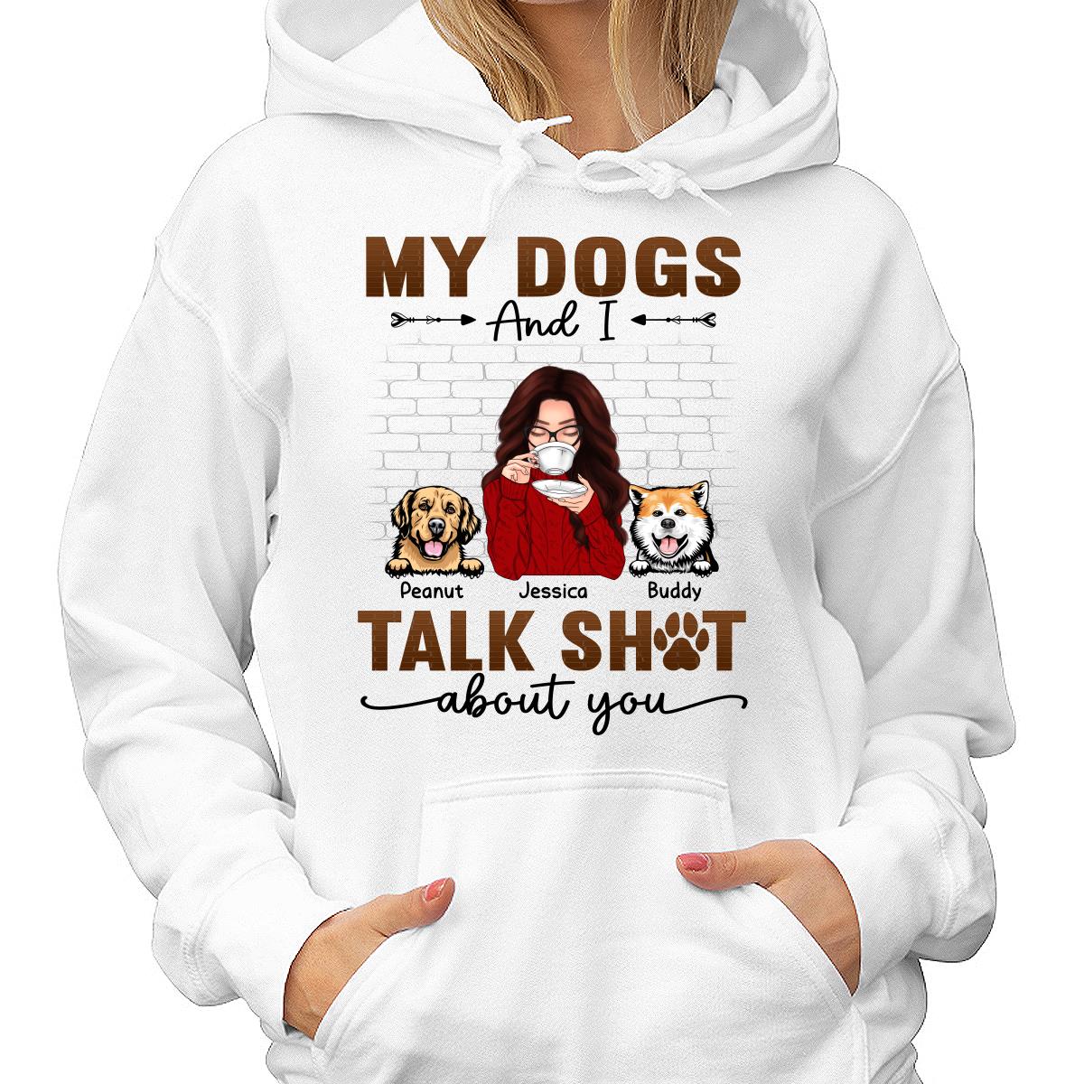 Talking Peeking Dog Mom Brick Personalized Shirt - Image 4