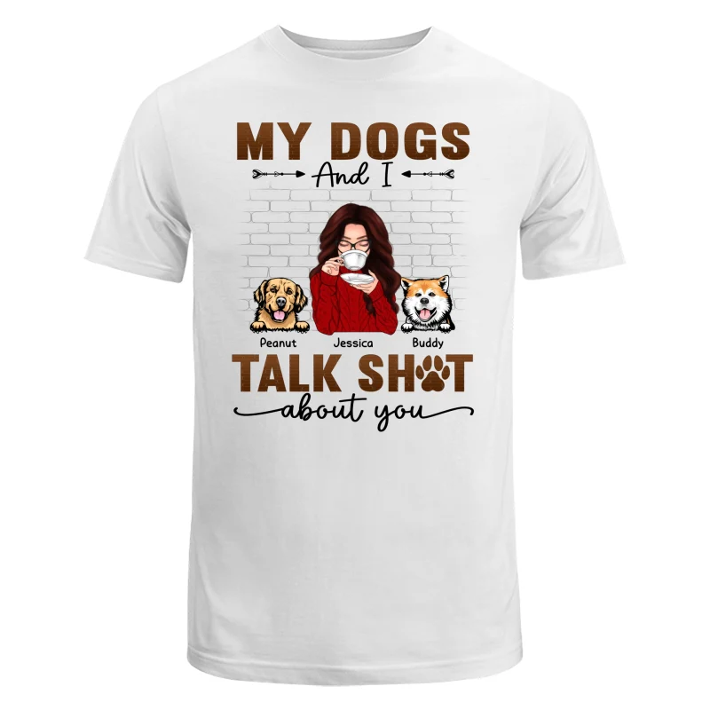 Talking Peeking Dog Mom Brick Personalized Shirt - Image 5