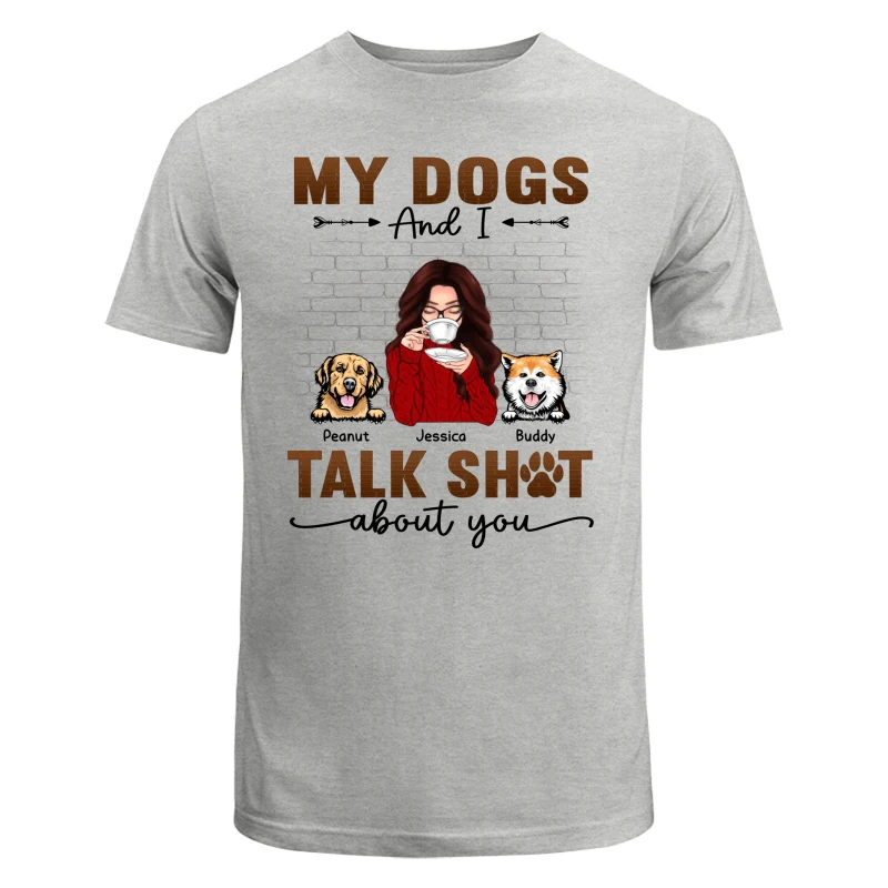 Talking Peeking Dog Mom Brick Personalized Shirt - Image 6