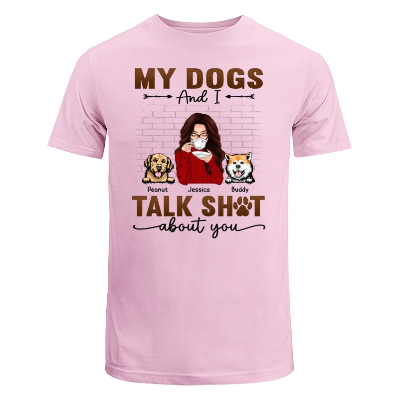 Talking Peeking Dog Mom Brick Personalized Shirt - Image 7