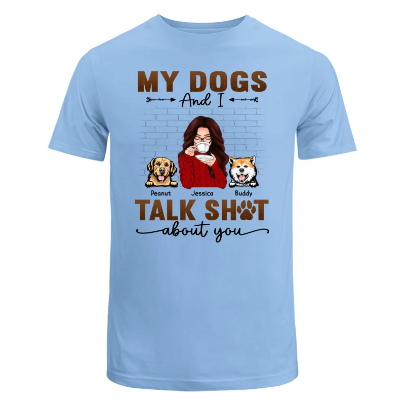 Talking Peeking Dog Mom Brick Personalized Shirt - Image 8