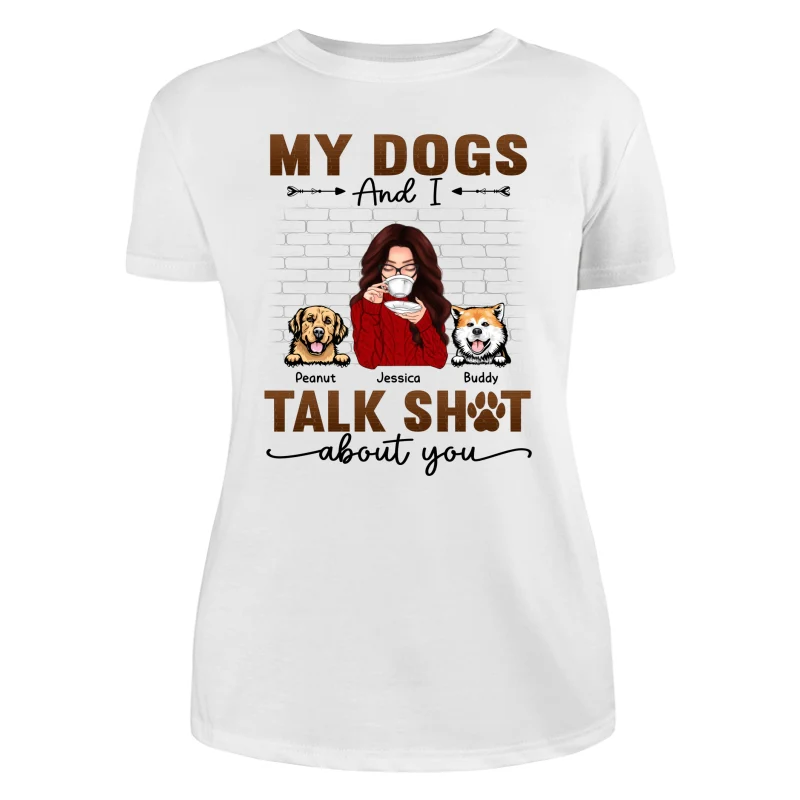 Talking Peeking Dog Mom Brick Personalized Shirt - Image 9
