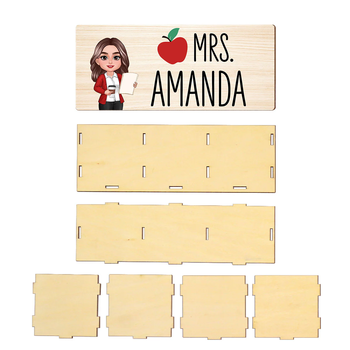 Teacher Apple Personalized Pen And Pencil Holder, Teacher Appreciation Gift, Back To School Gift - Image 8