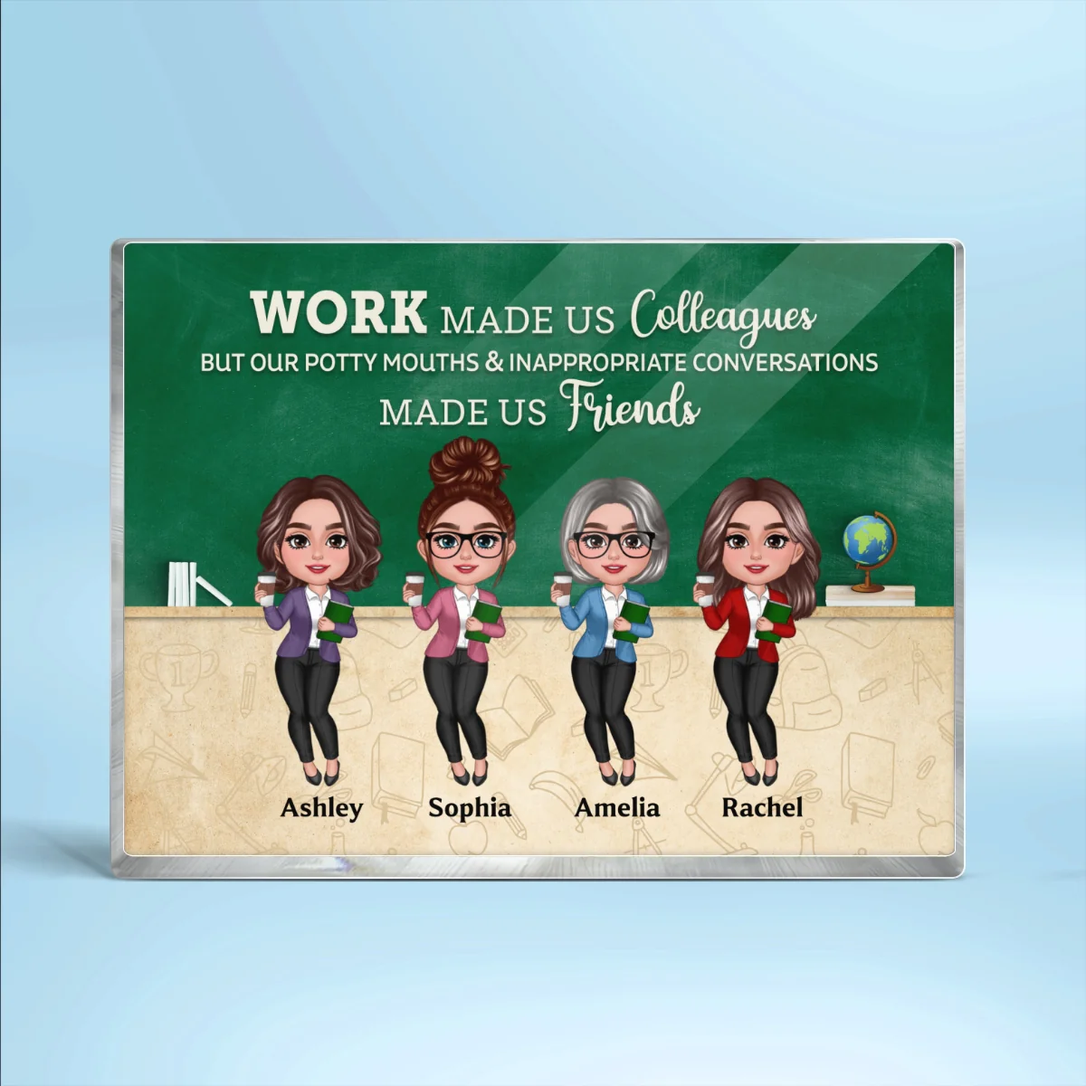 Teacher Best Friends Work Made Us Colleagues Teacher - Image 8