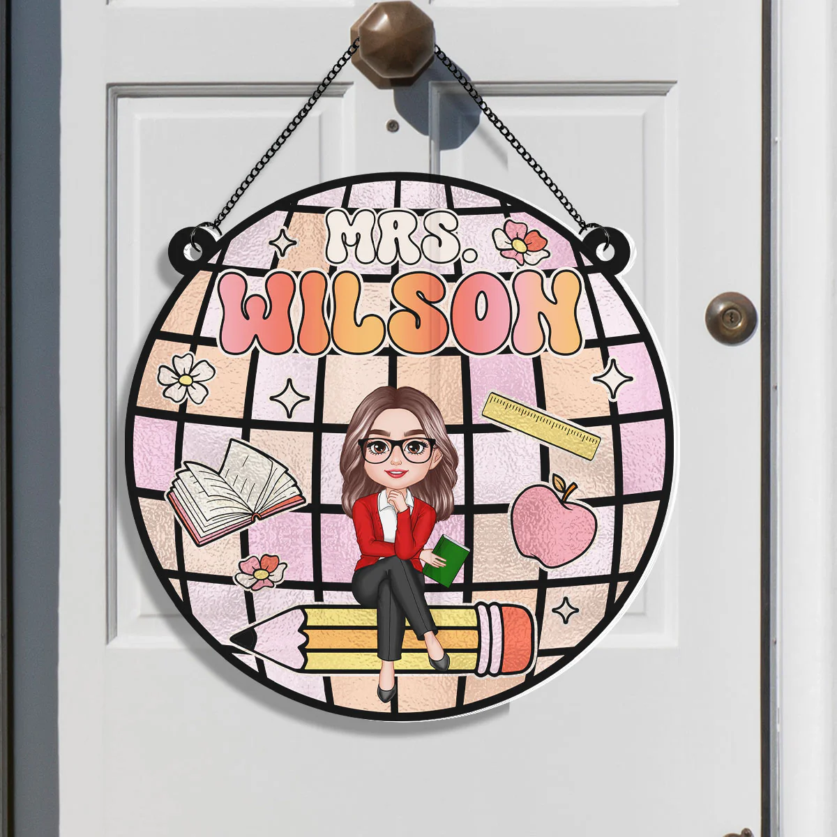 Teacher Classroom Personalized Suncatcher, Classroom Decor - Image 5