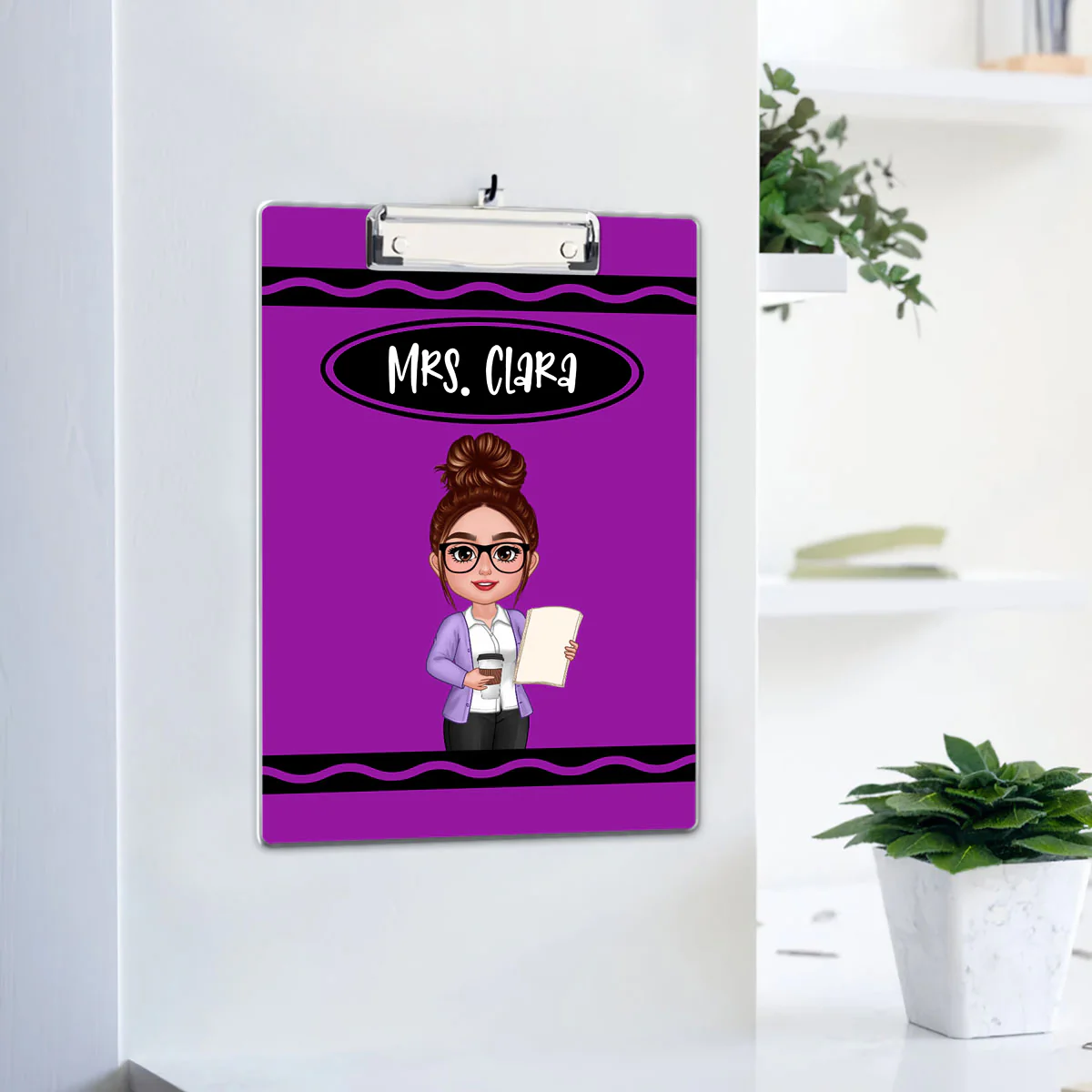 Teacher Crayon Personalized Clipboard - Image 4
