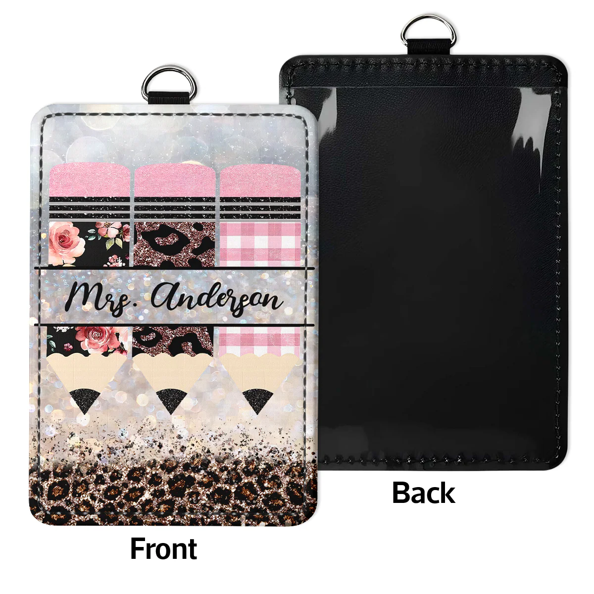 Teacher Custom Name Personalized ID Badge Holder, Back To School Gift - Image 4
