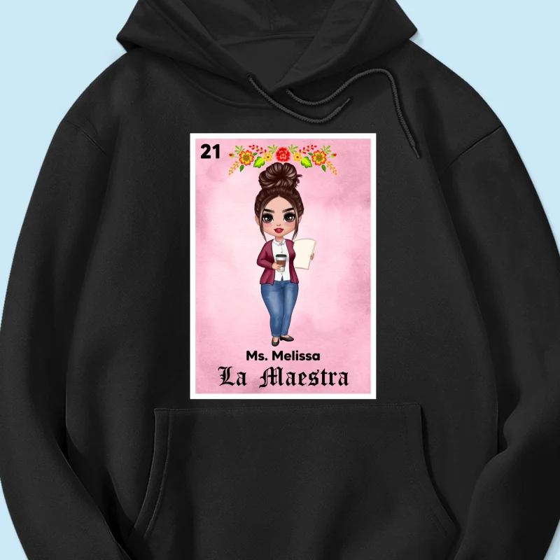 Teacher Maestra Loteria Card Personalized Shirt - Image 18