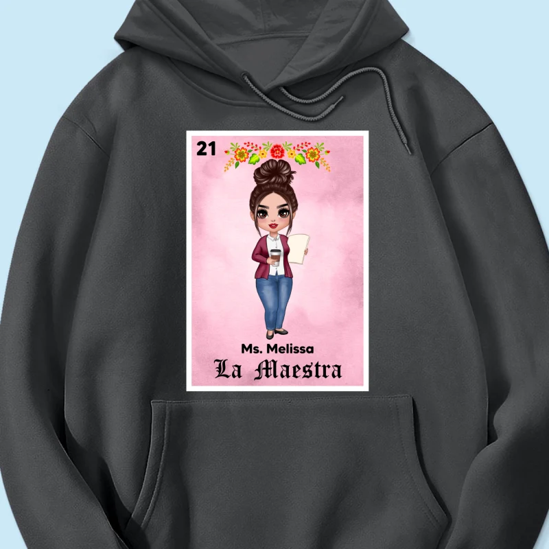 Teacher Maestra Loteria Card Personalized Shirt - Image 20