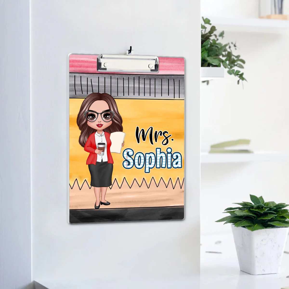 Teacher Pencil Personalized Clipboard, Appreciation Thank You Gift - Image 4