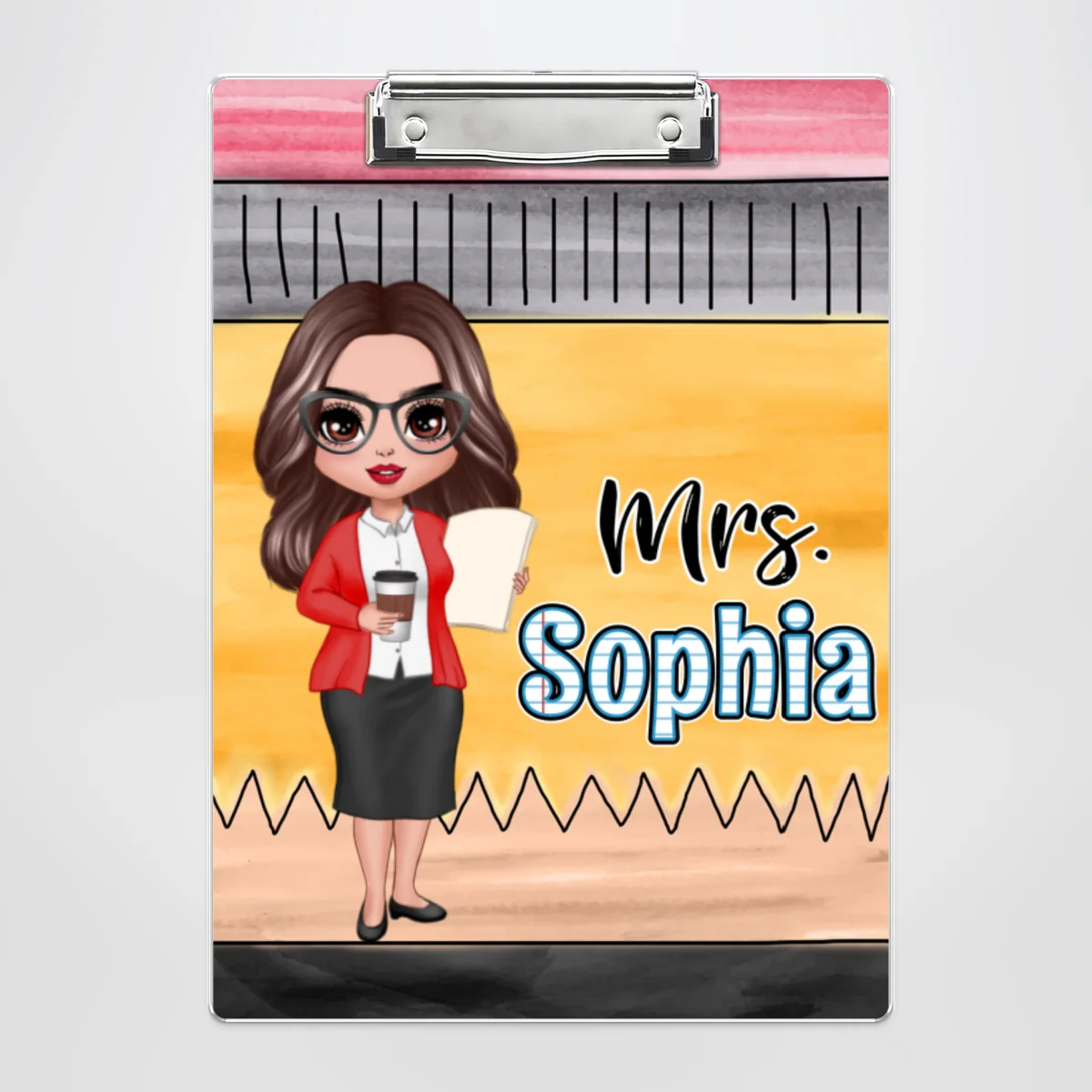 Teacher Pencil Personalized Clipboard, Appreciation Thank You Gift - Image 9