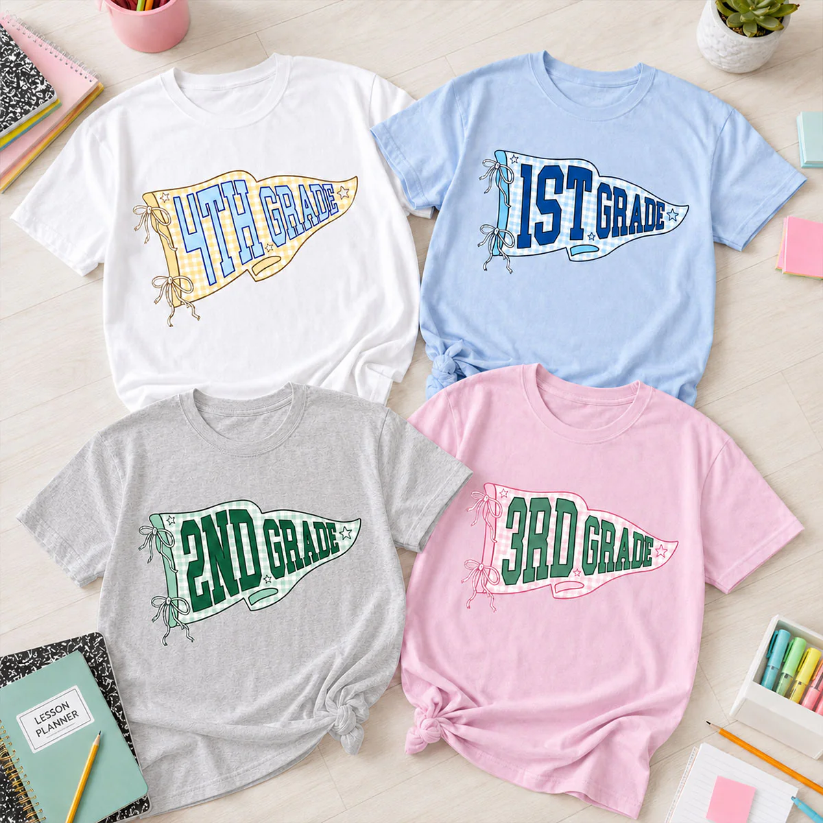 Teacher Team Grade Level - Personalized Double-Sided Shirt - Back To School Gift For Teacher - Image 2