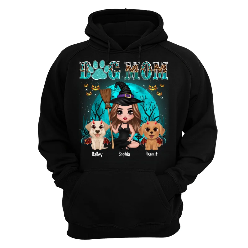 Teal And Leopard Halloween Dog Mom Personalized Shirt - Image 11