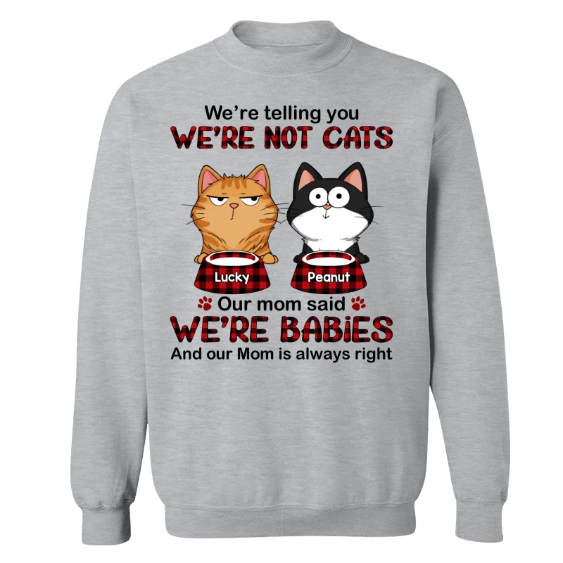 Telling You I‘m Not A Cat Funny Cats Expressions Personalized Shirt - Image 18