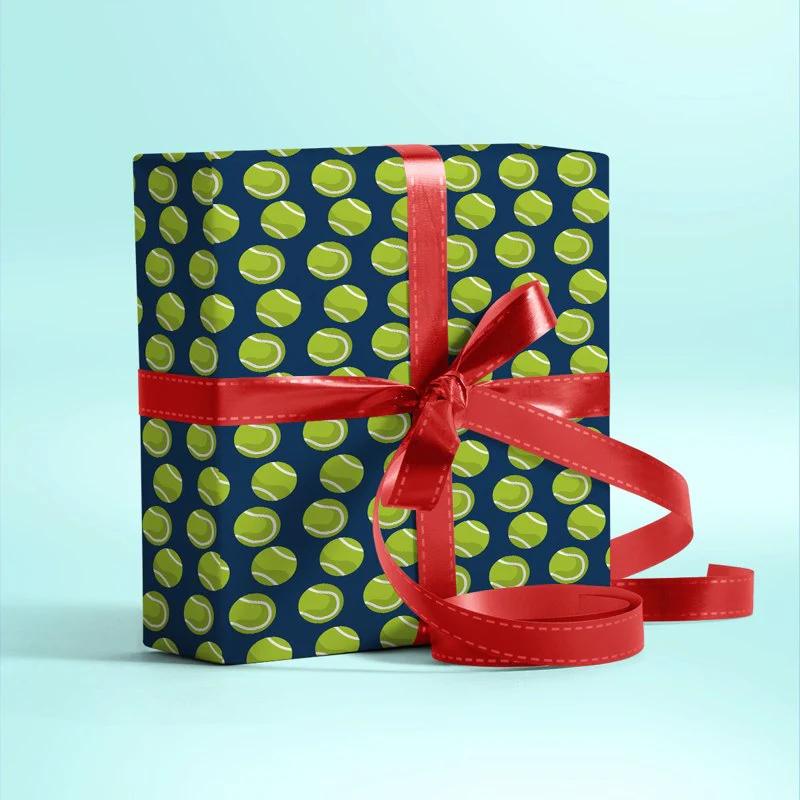 Tennis Ball Gift Wrapping Paper - Image 3