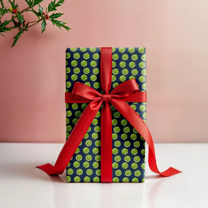 Tennis Ball Gift Wrapping Paper - Image 4