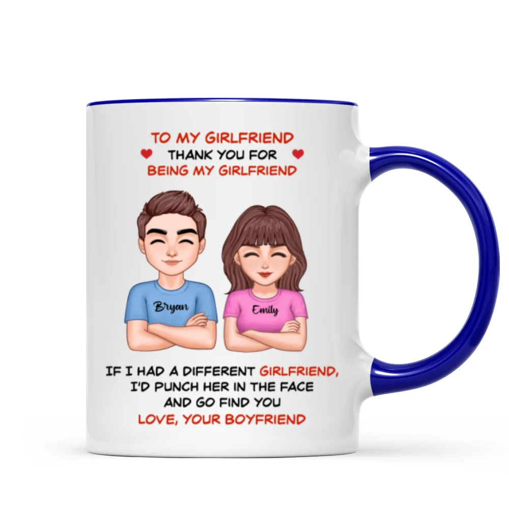 Thank You For Being My Girlfriend Boyfriend Husband Wife Funny Personalized Mug - Image 10