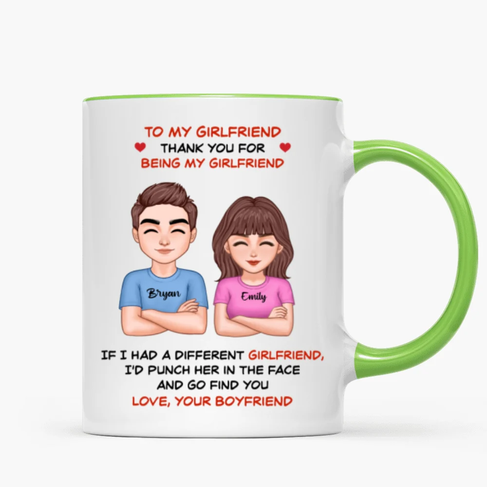 Thank You For Being My Girlfriend Boyfriend Husband Wife Funny Personalized Mug - Image 14