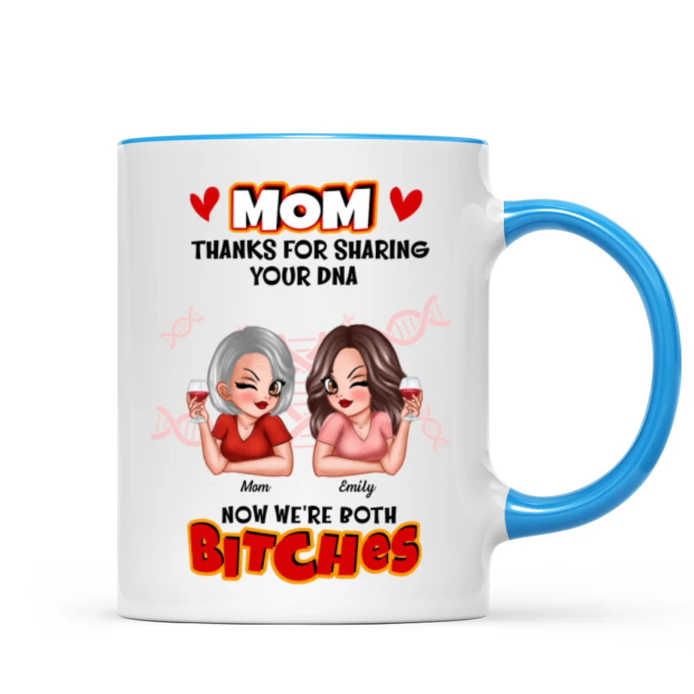 Thank You For Sharing Your DNA - Personalized Mug - Funny Mother's Day Gift For Mom From Daughter - Image 13