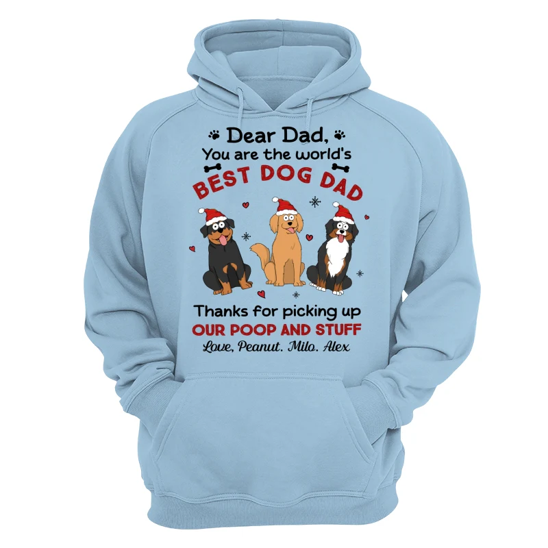 Thank You World‘s Best Dog Dad Funny Dog Cartoon Personalized Shirt - Image 16