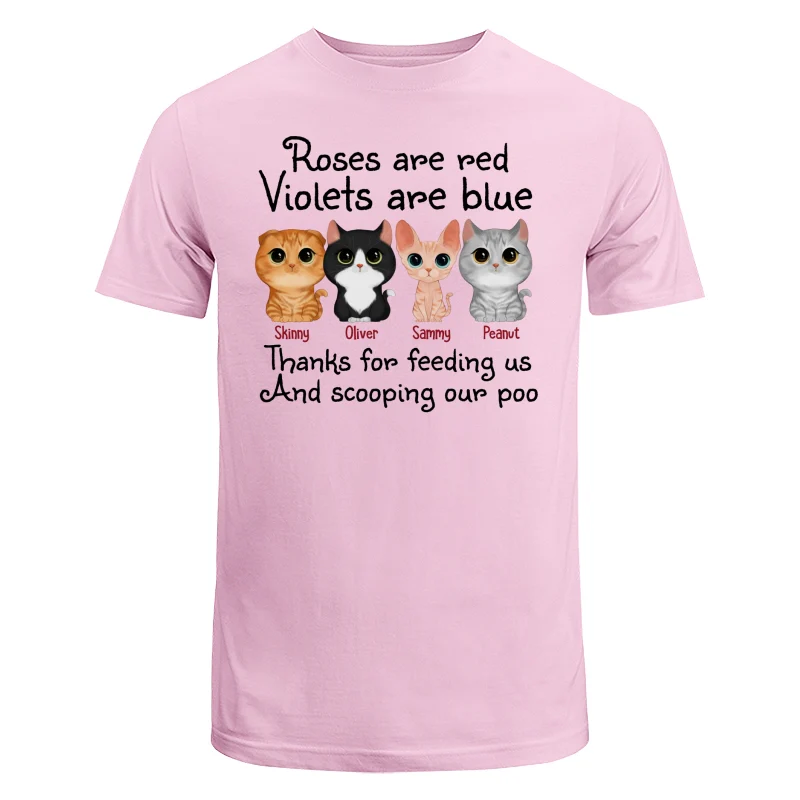 Thanks For Feeding Us Watercolor Cute Cats Personalized Shirt - Image 7