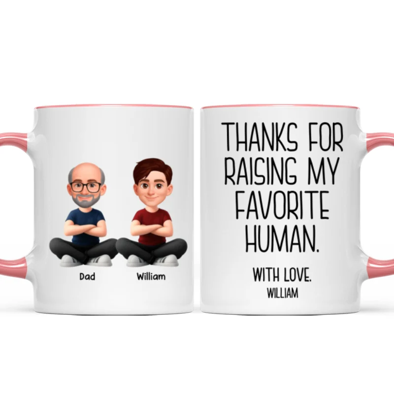 Thanks for Raising My Favorite Human - Personalized Mug - Christmas Gift for Mother-in-Law, Father-in-Law - Image 14