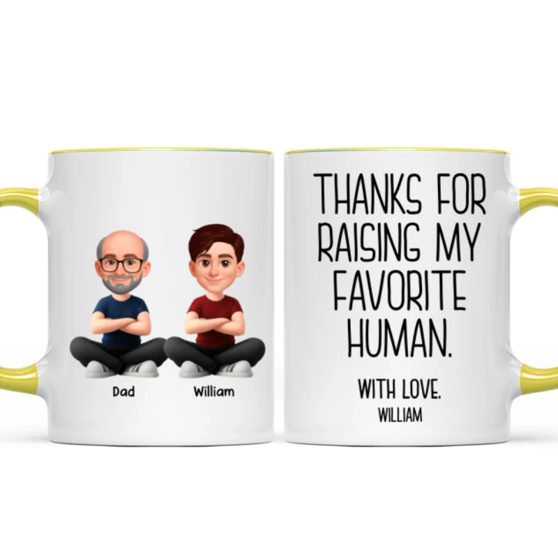 Thanks for Raising My Favorite Human - Personalized Mug - Christmas Gift for Mother-in-Law, Father-in-Law - Image 15
