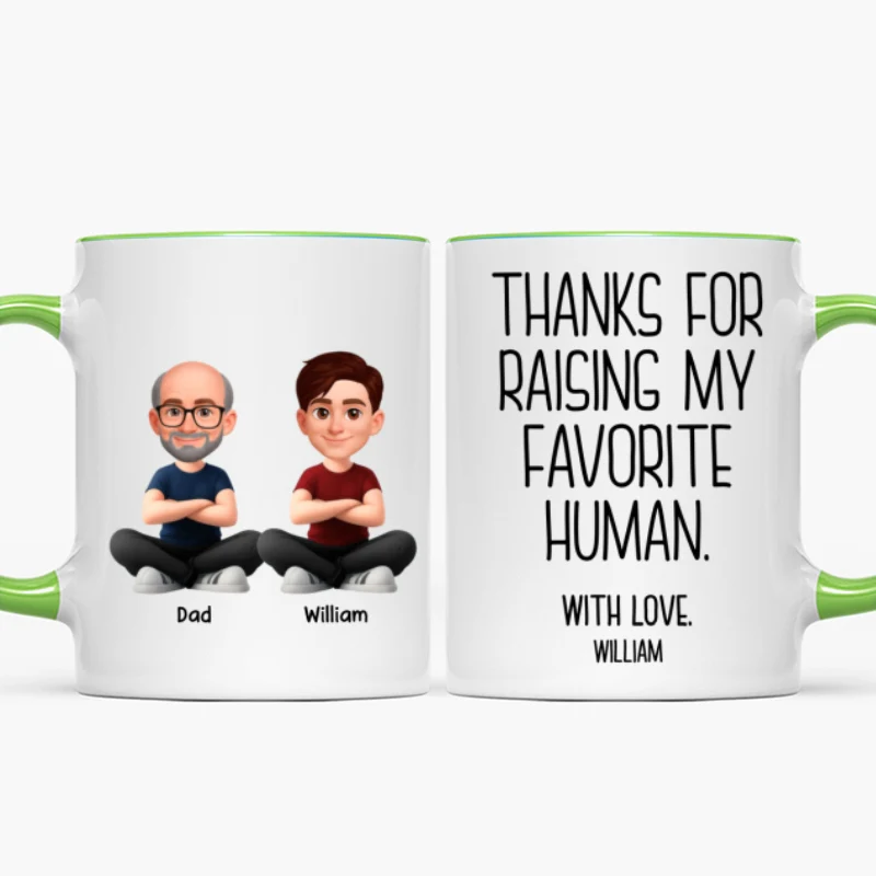 Thanks for Raising My Favorite Human - Personalized Mug - Christmas Gift for Mother-in-Law, Father-in-Law - Image 17