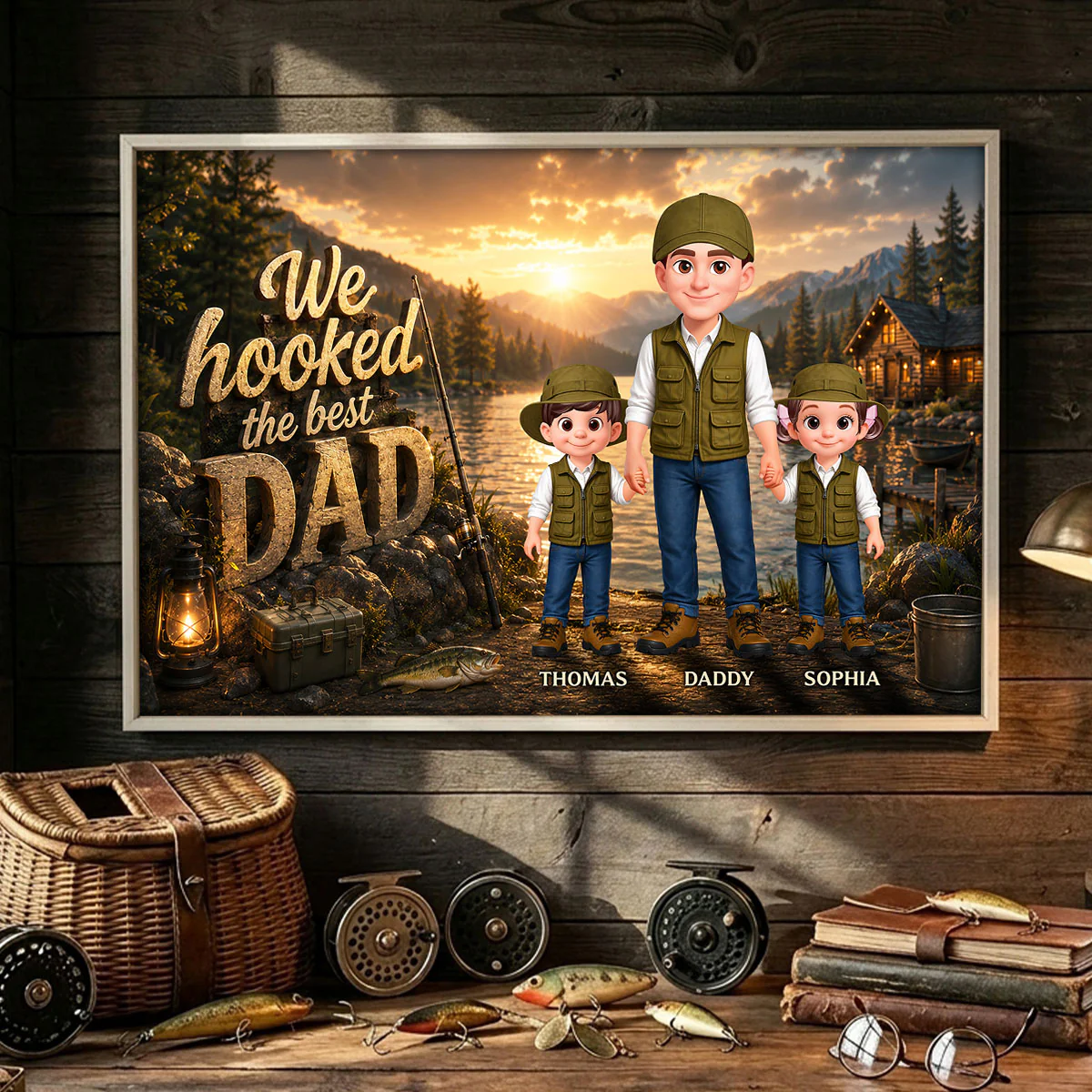 The Best Catch Dad Fishing - Personalized Poster - Father's Day Gift For Dad, Husband - Image 5