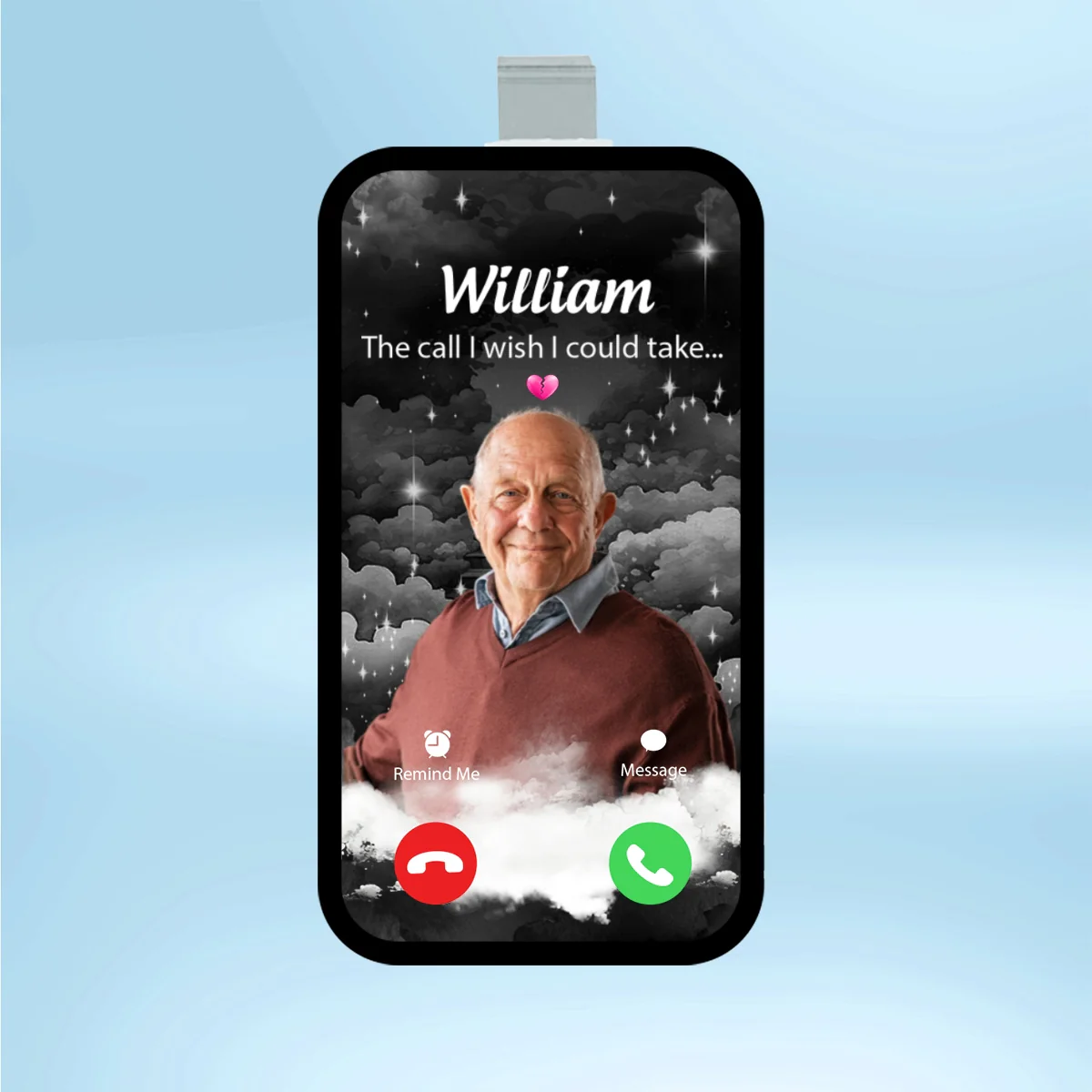 The Call I Wish I Could Take Memorial Gift Remembrance Keepsake Custom Photo Personalized Acrylic Car Visor - Image 8
