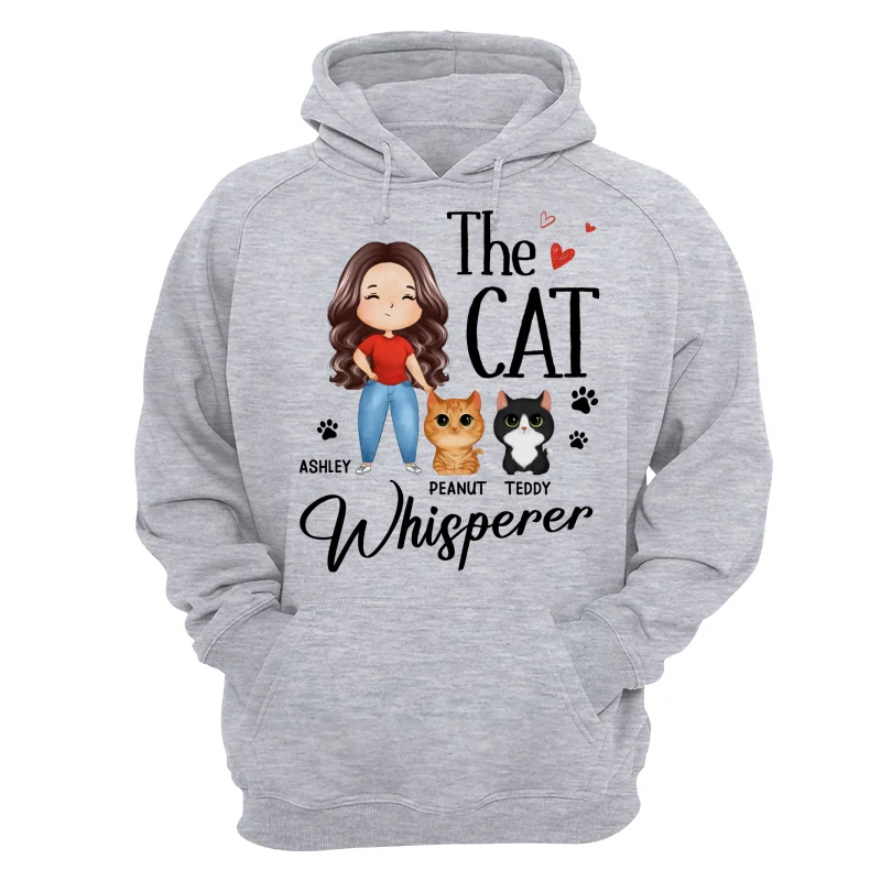 The Cat Whisperer Watercolor Woman And Watercolor Cute Cats Personalized Shirt - Image 14