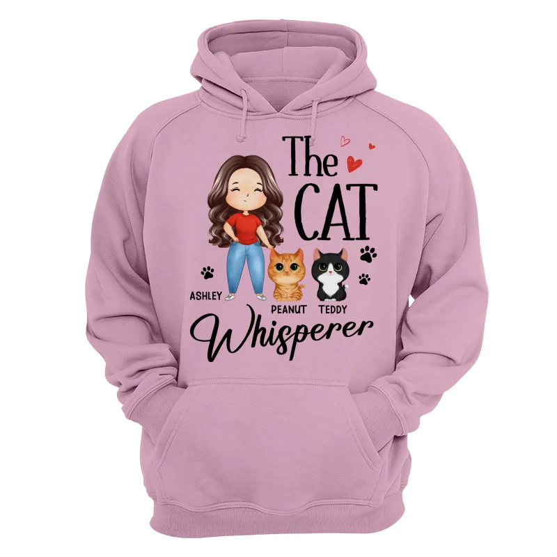 The Cat Whisperer Watercolor Woman And Watercolor Cute Cats Personalized Shirt - Image 15