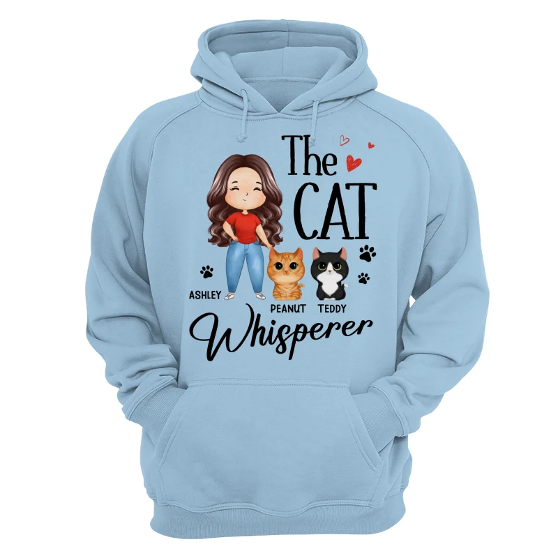The Cat Whisperer Watercolor Woman And Watercolor Cute Cats Personalized Shirt - Image 16