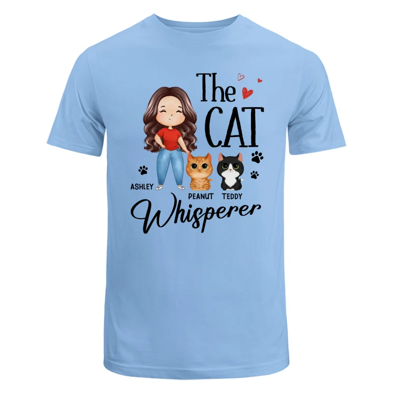 The Cat Whisperer Watercolor Woman And Watercolor Cute Cats Personalized Shirt - Image 8