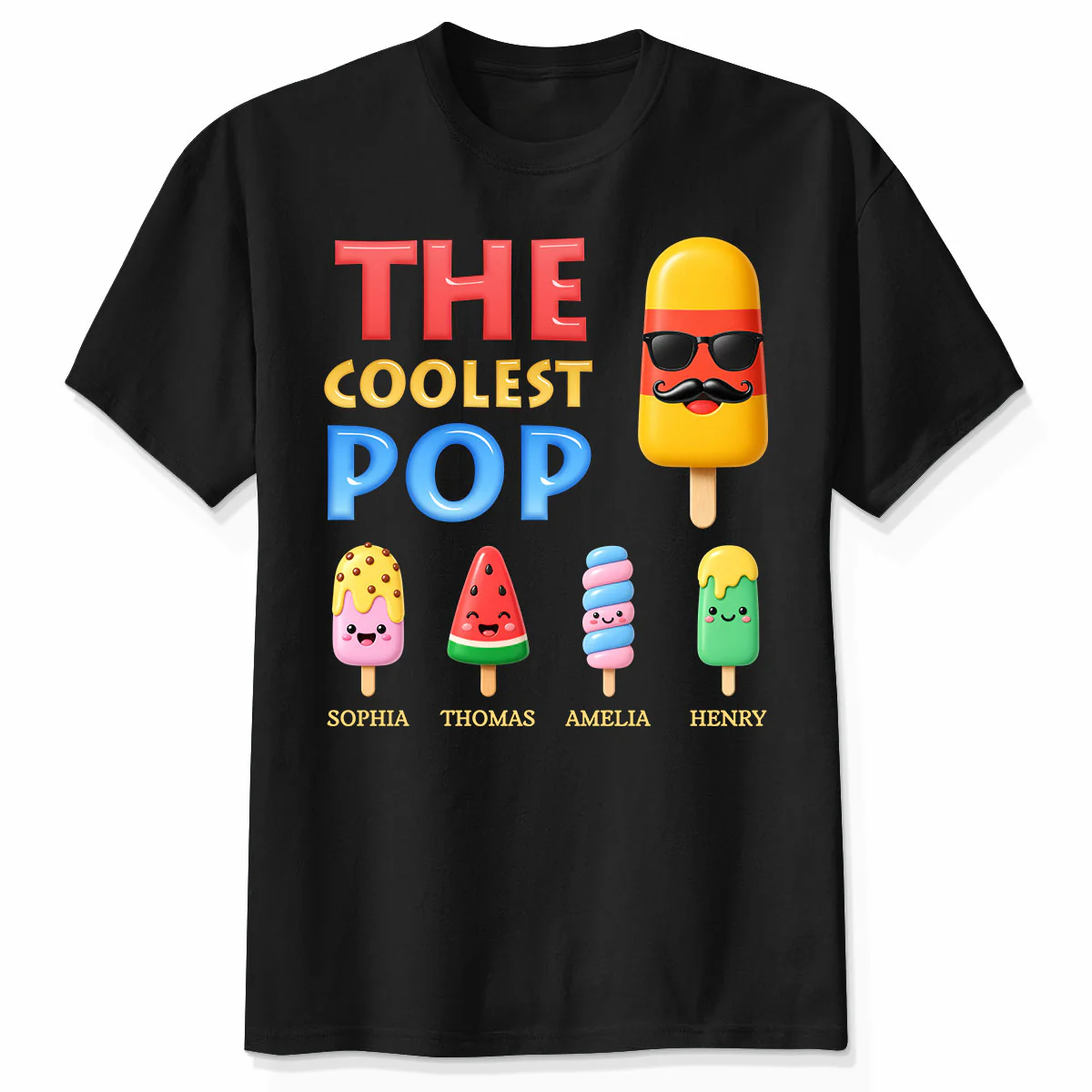 The Coolest Dad Grandpa Funny - Personalized Shirt - Heartfelt Gift For Dad, Grandpa, Husband - Image 7