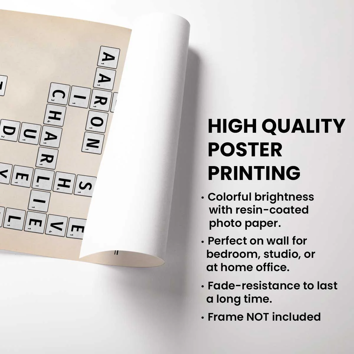 The Family Times Crossword Puzzle Newspaper Style - Personalized Poster - Home Decor Keepsake Gift For Family - Image 8