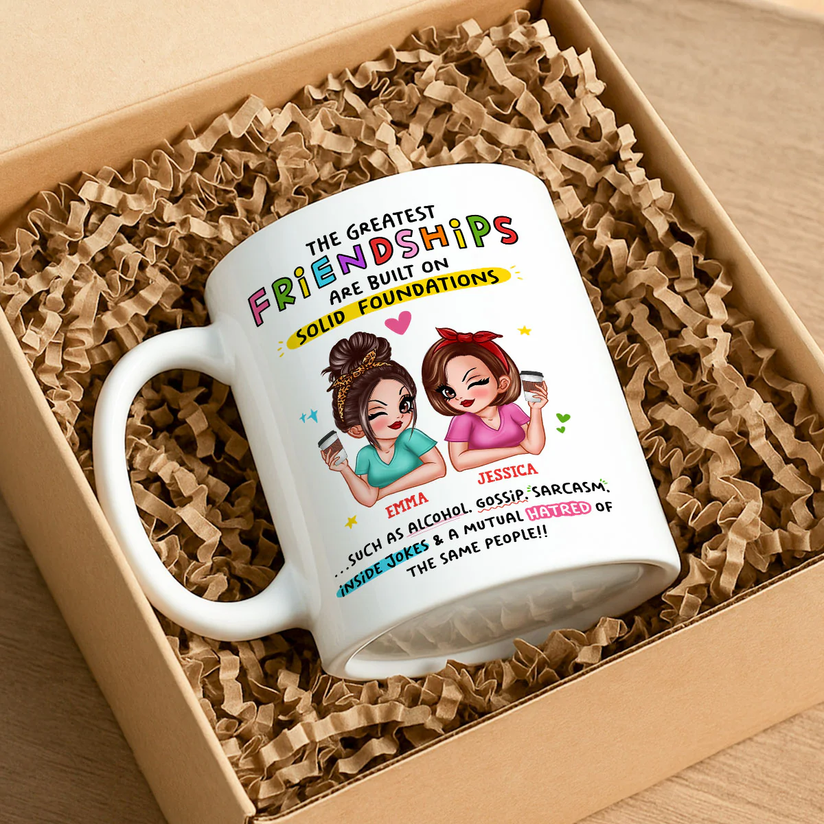 The Greatest Friendship Personalized Mug for Besties - Image 6