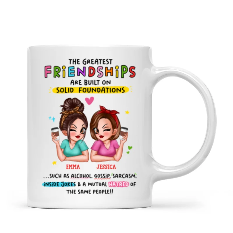 The Greatest Friendship Personalized Mug for Besties - Image 8