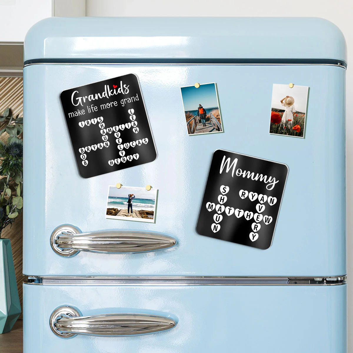 The Greatest Gift You Ever Know Crossword Puzzle Art Gift For Grandma Personalized Acrylic Fridge Magnet - Image 3